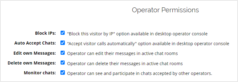 Activate or deactivate permissions for agents