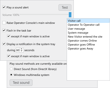 Tray notifications in desktop agent app